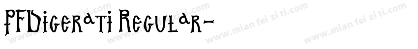 PFDigerati Regular字体转换